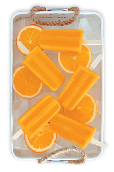 orange popsicles