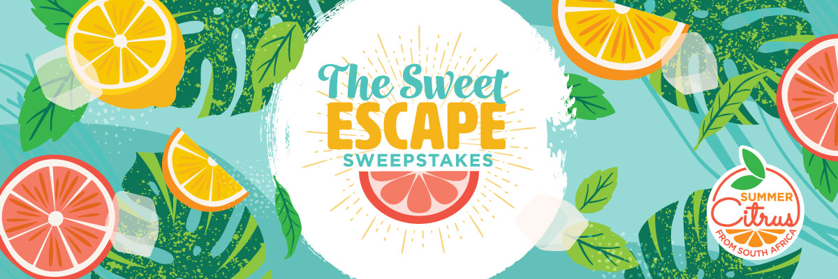 Summer Citrus Sweet Escape promotion header